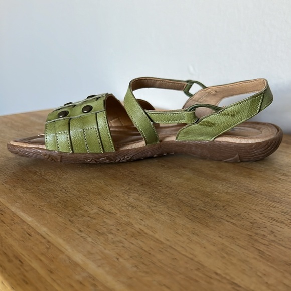Jafa 124 Green Studded Toe Sandals Size 37 - Picture 3 of 8